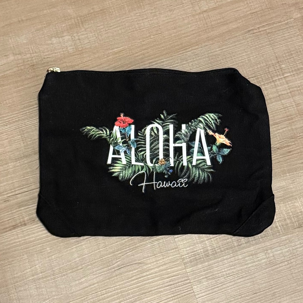 Aloha Hawaii Bag Island Accent Garden Series Clutch: Black